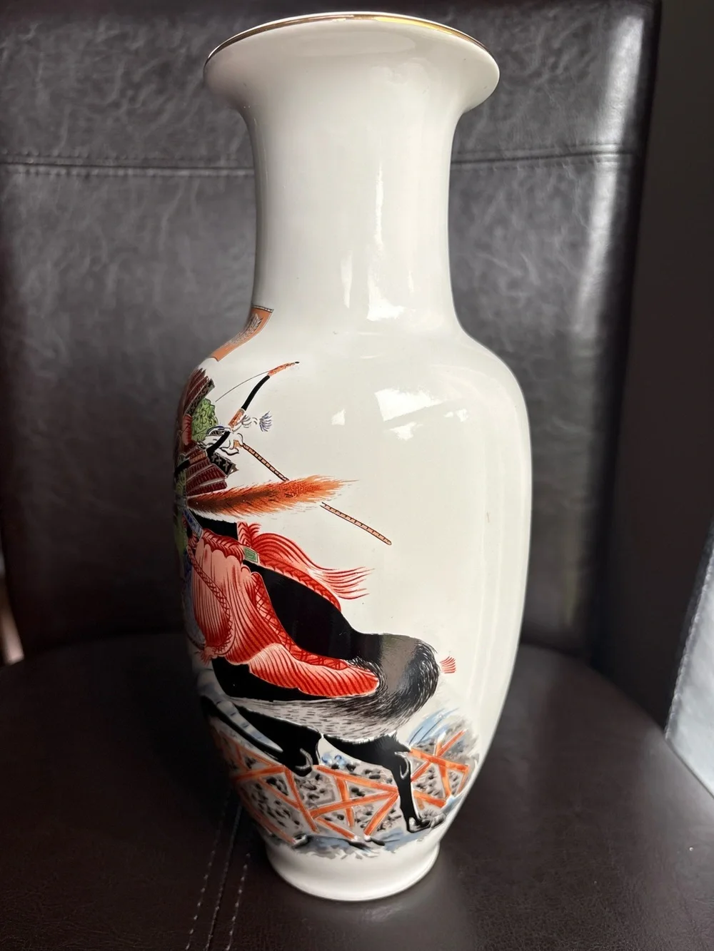 Vintage Japanese Porcelain Hand Painted Vase